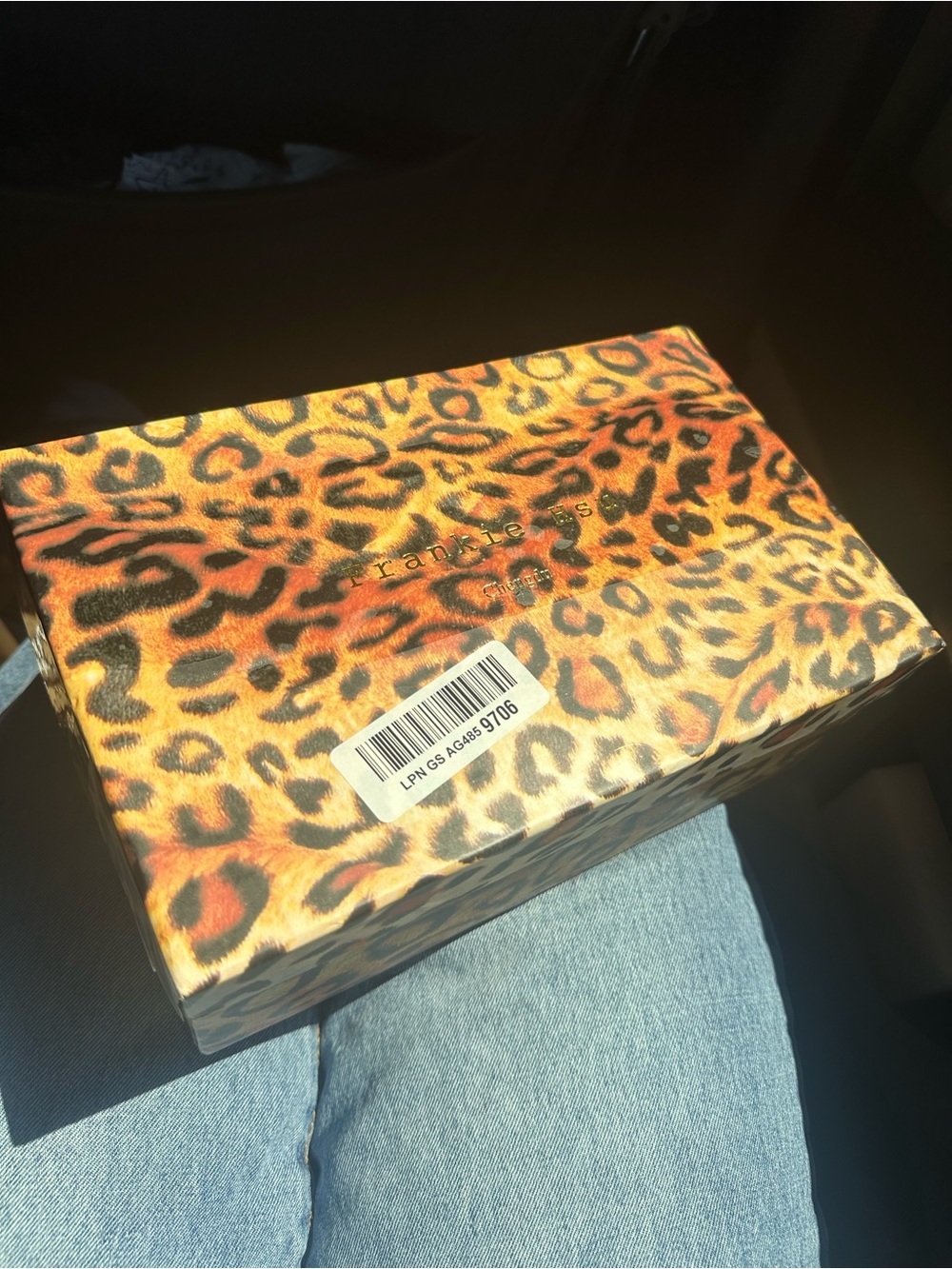 Frankie Hsu Leopard Print Open-Toe Stiletto Heels - Picture 12 of 13